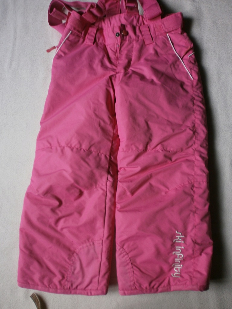 spodnie zimowe narciarskie r 110/116 różowe