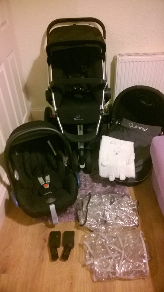 QUINNY BUZZ 3 W 1 CZARNY GONDOLA DREAMI MAXI COSI