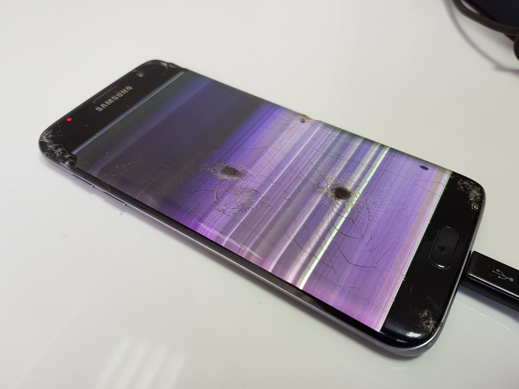 SAMSUNG GALAXY S7 EDGE ! USZKODZONY EKRAN #TRA047