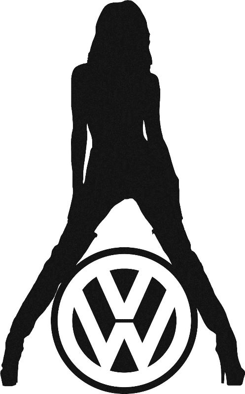 Naklejka Sexy Vw Vinyl Decal Car Sticker Oficjalne Archiwum Allegro