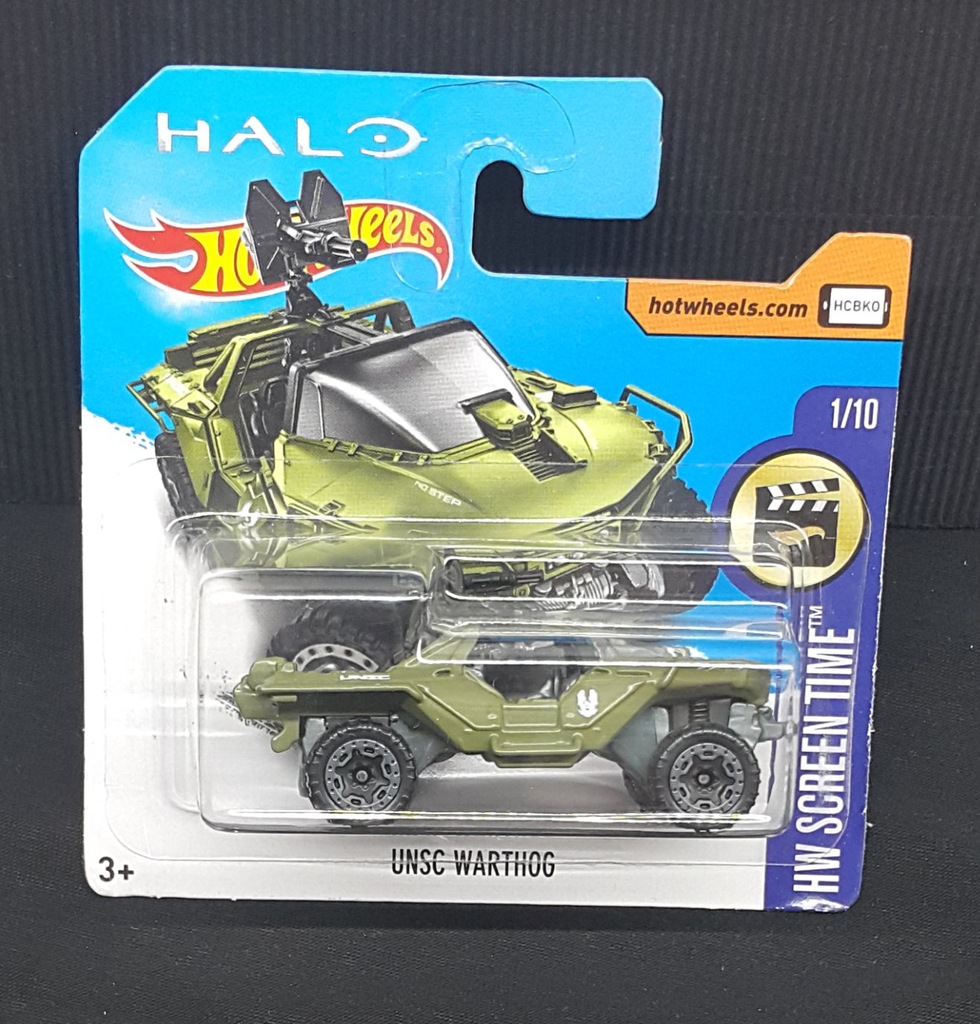 NOWE Hot Wheels UNSC WARTHOG SCREEN TIME HALO 1/10