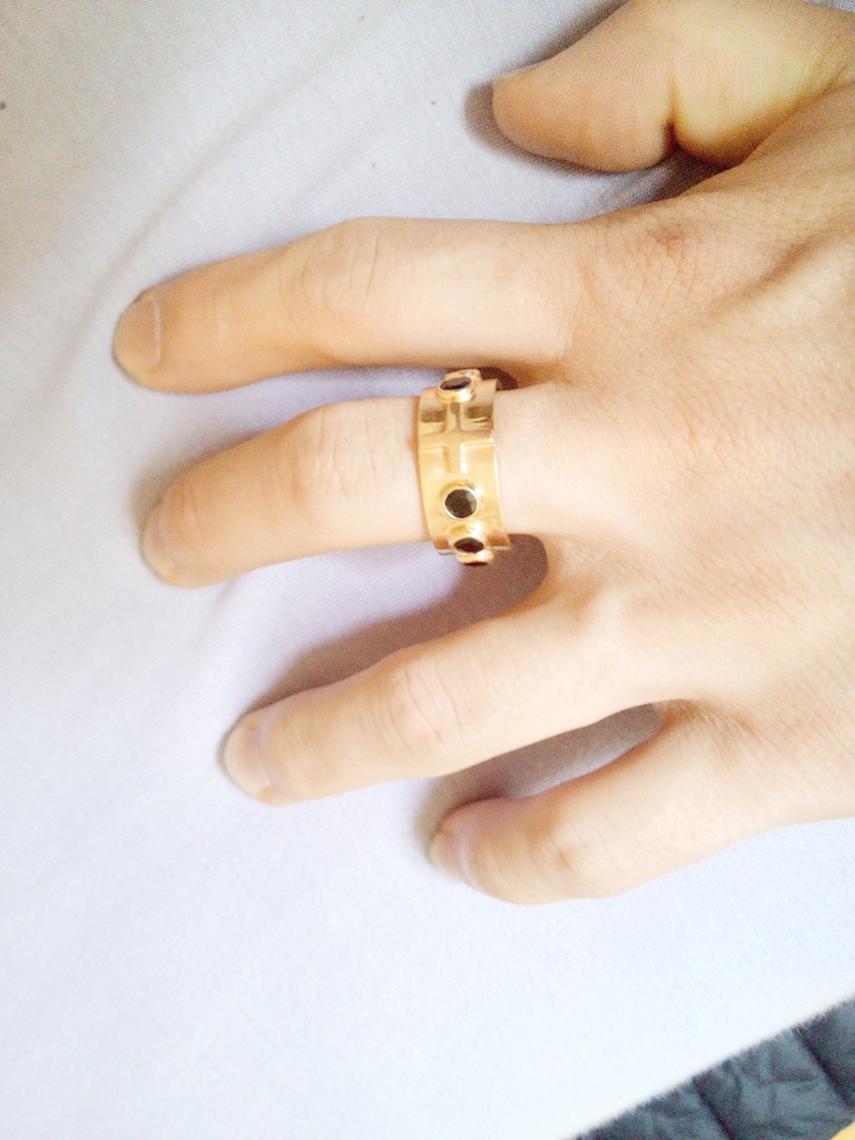 Sygnet Rozaniec Zloto 14k Szafiry OKAZJA 1cm sz