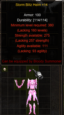 Storm Blitz Set+14 Bloody Summoner Mu Online Titan