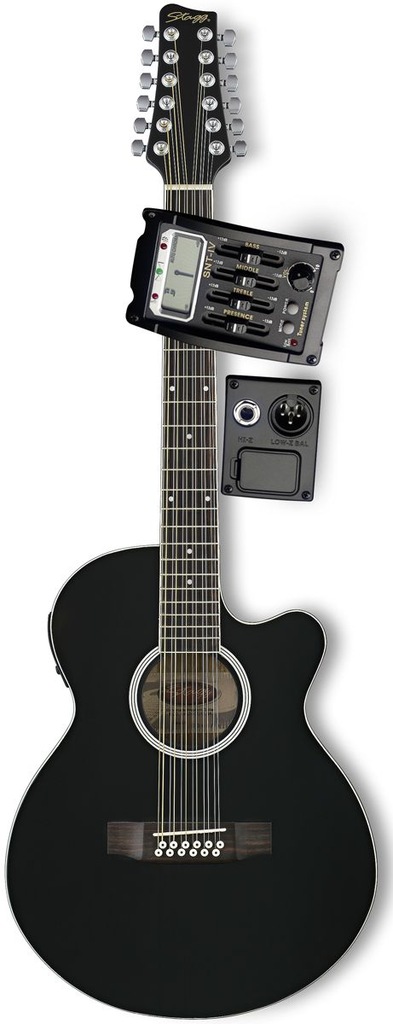 Gitara elektroakustyczna STAGG SW206CETU/12 BK