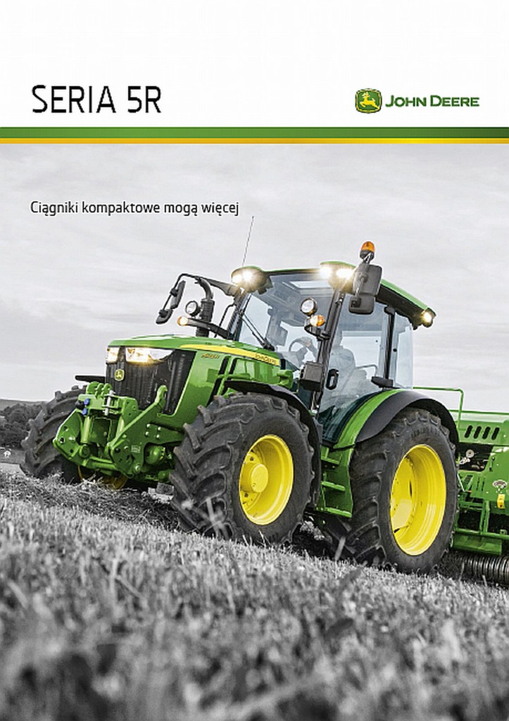 John Deere 5R prospekt 08 / 2017 ciągnik traktor