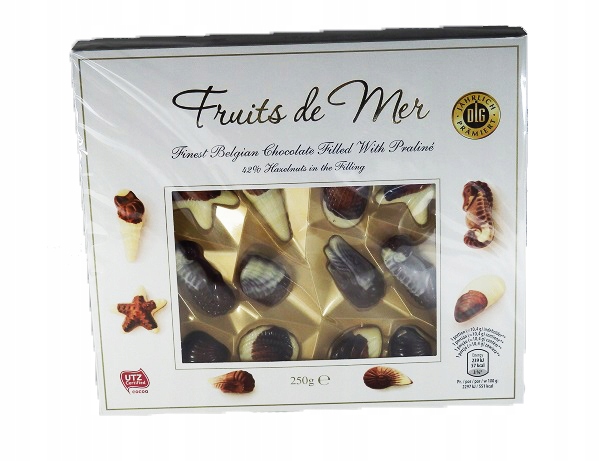 Owoce morza praliny nugatowe belgijskie 250g