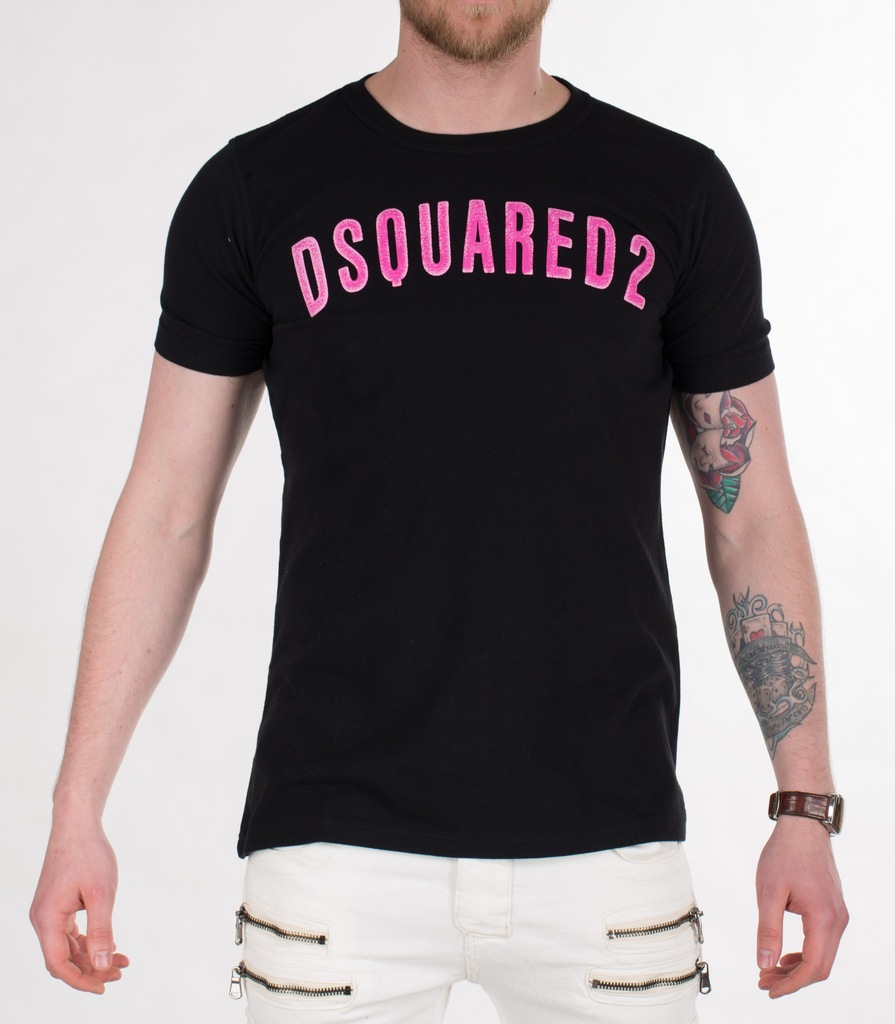 Koszulka T-Shirt Dsquared Czarna Slim Fit XXL