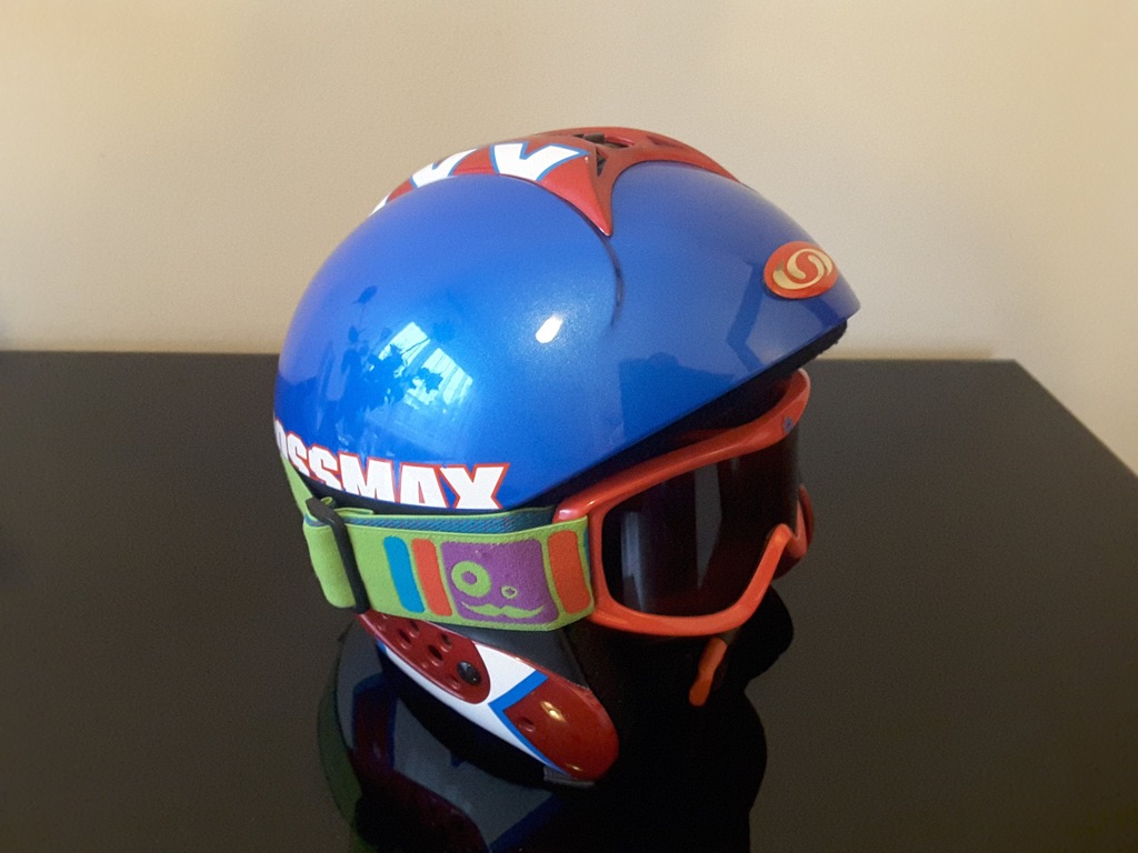 Kask dzieciecy Salomon Crossmax roz 52+gogle Bolle