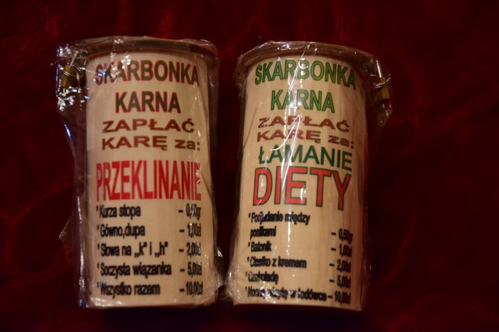 zabawne SKARBONKI 2 szt