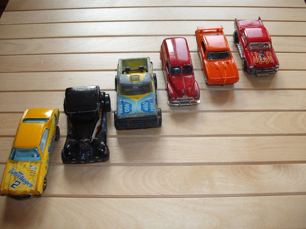 6 sztuk resoraki Matchbox Hot wheels same klasyki