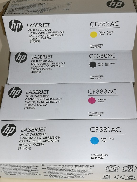 Tonery puste do HP MFP M476 CF383AC CF380XC CF383A