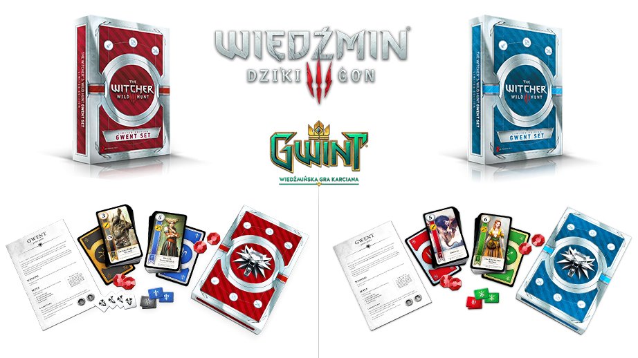 WIEDŹMIN KARTY DO GWINTA 4TALIE GWINT +NAKLEJKI PL
