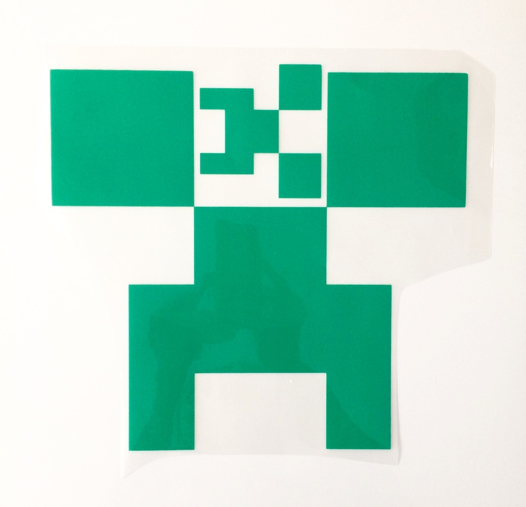 NAPRASOWANKA TERMO MINECRAFT creeper mały duży