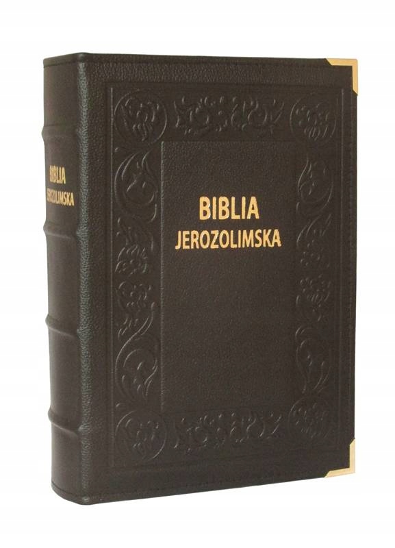 Pismo Święte Biblia Jerozolimska skóra czarna