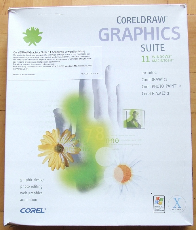 CorelDraw Graphics Suite 11 wer. PL