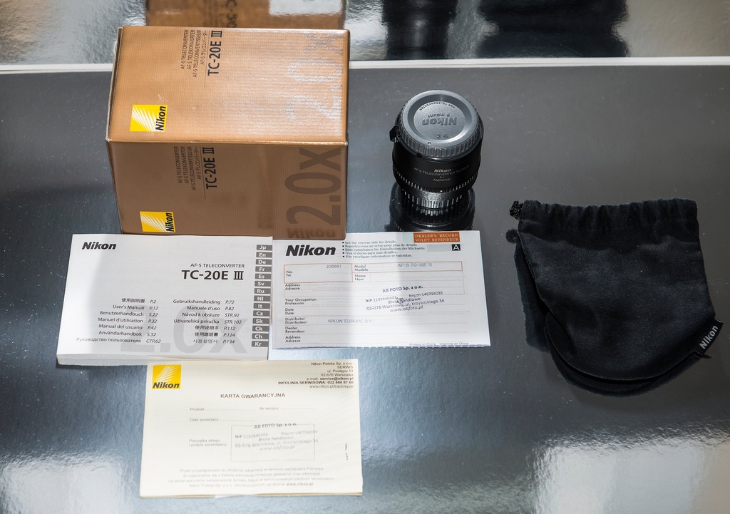 Telekonwerter 2x Nikon AF-S TC-20E III - jak nowy.