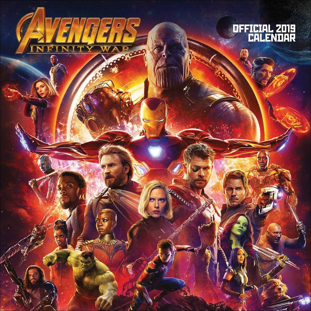 Avengers Infinity War + GRATIS - Kalendarz 201 rok