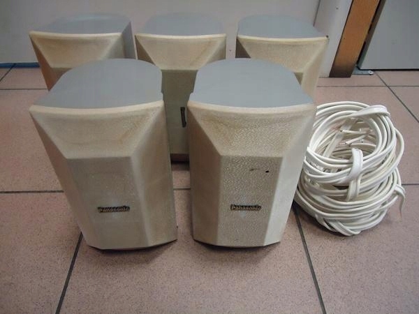 5 GŁOŚNIKÓW PANASONIC SB-AFC10 Z OKABLOWANIEM