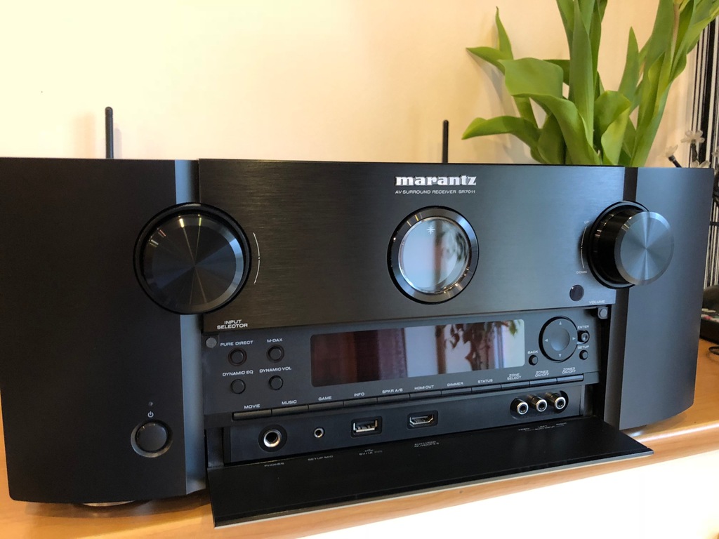 Marantz SR 7011 czarny Atmos Dts X Auro 4K HEOS