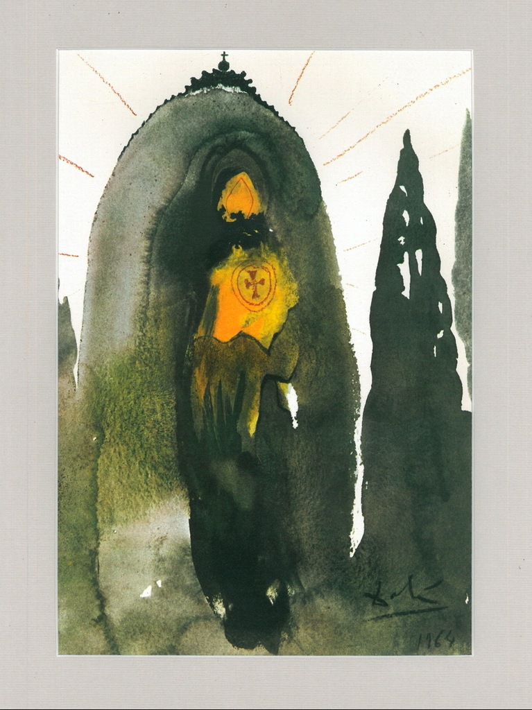 SALVADOR DALI grafika - BIBLIA - PSALM - 1970 r.