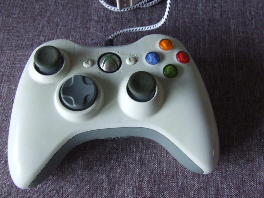 GAMEPAD PAD XBOX 360 PC DUAL SHOCK USB BIAŁY 7659286451 oficjalne