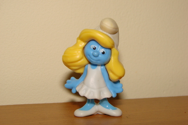 Smerfy w Paryżu figurka kinder Smerf Smerfetka