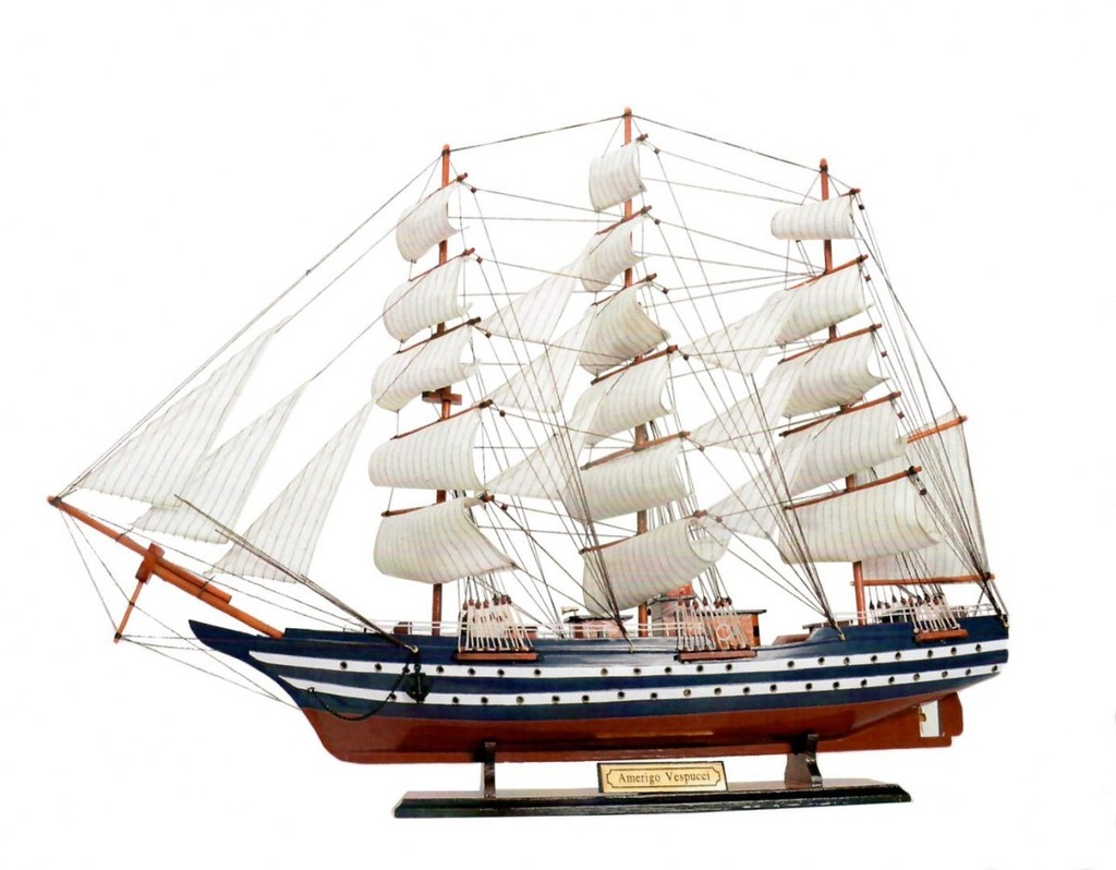 STATEK ŻAGLOWIEC OKRĘT AMERIGO VESPUCCI 100 cm