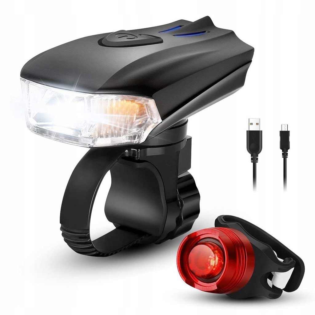 Zestaw rowerowy USB, LED 400LM, wodoodporny ZOKER