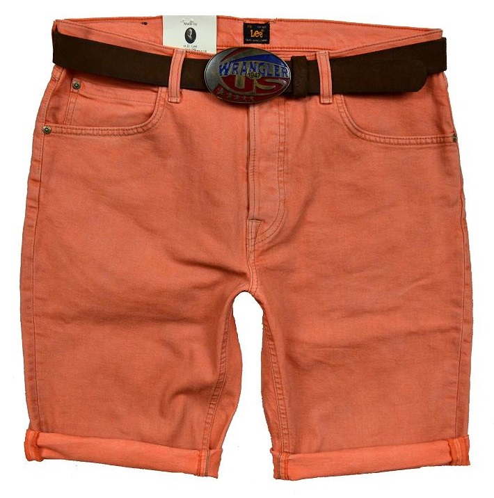 LEE 5 POCKET SHORTS KROTKIE SPODENKI POMARAŃCZ W32