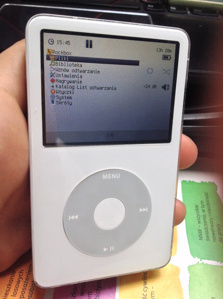 IPod Classic 5G 128GB j. NOWY rockbox USA MOD