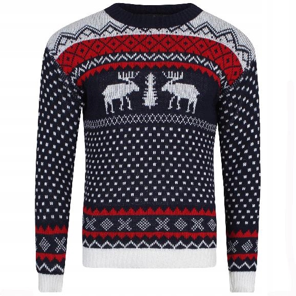 Świąteczny Sweter z Reniferem Klasyk rozmiar L/XL