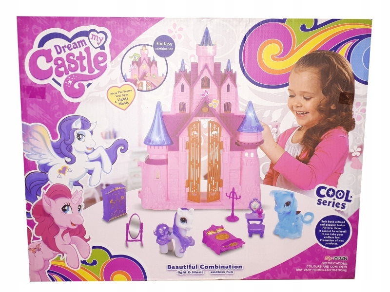 PAŁAC ZAMEK DOMEK KUCYKI PONY KONIKI GRA