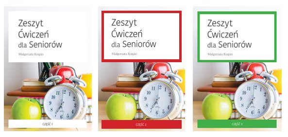 Pakiet Zeszyt ćwiczeń dla seniora cz.1,2,3
