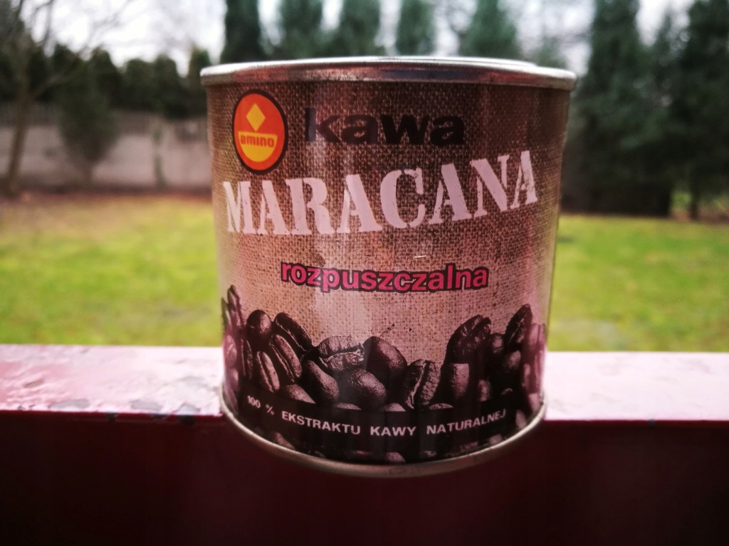 KAWA MARACANA AMINO POZNAŃ PUSZKA Z ZAWARTOŚCIĄ