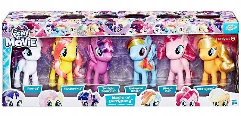 MY LITTLE PONY DUŻY ZESTAW 6 KUCYKÓW KUCYK C2905