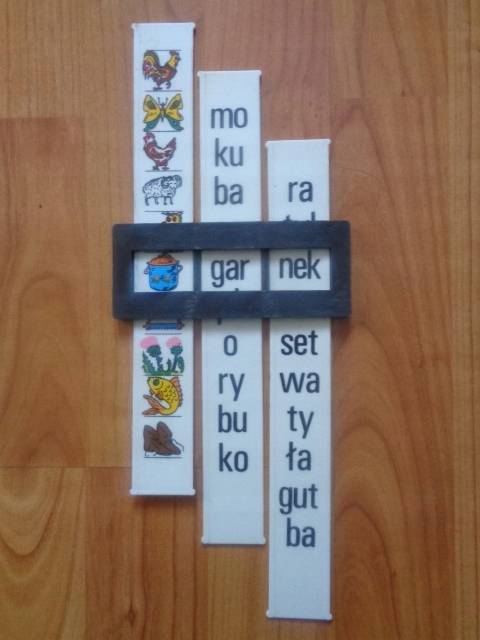 Suwak sylabowy pomoc dydaktyczna