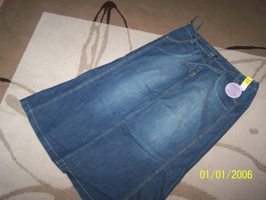 Jeans dżinsowa asymetryczna spódnica PAPAYA 44/46