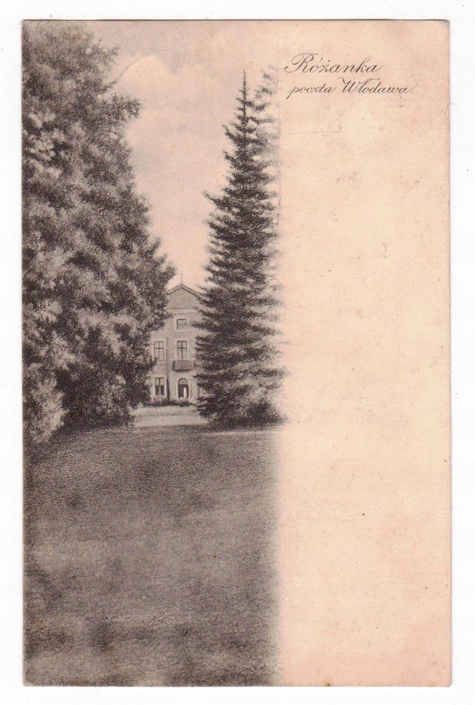 Różanka koło Włodawy 1907 r, Pałac