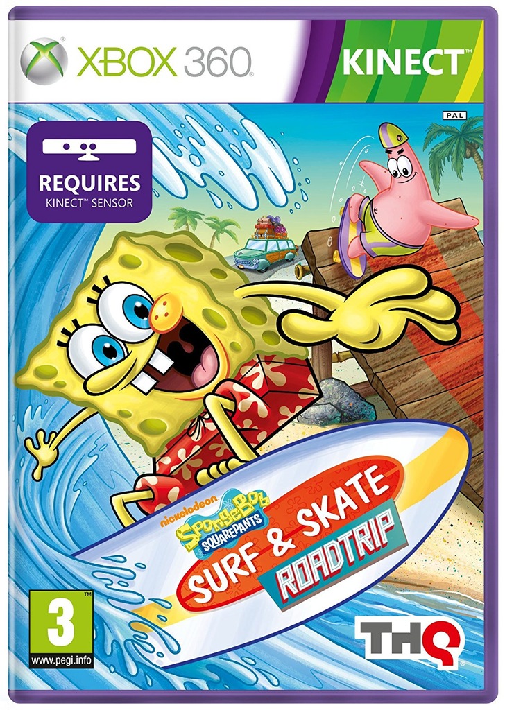 XBOX 360 SPONGEBOB SURF AND SKATE ROADTRIP Łódź