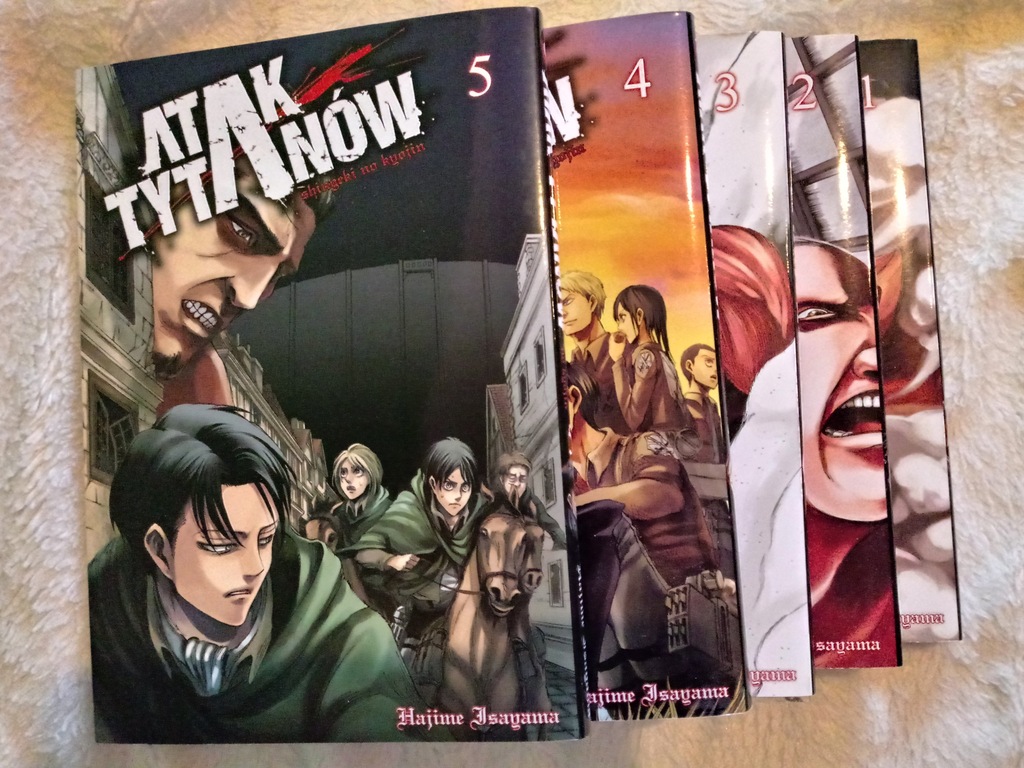 Atak tytanów - Shingeki no kyojin - manga tomy 1-5