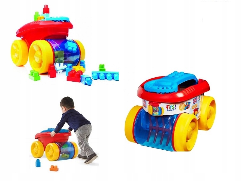 Wózek pojazd Zbieracz klocków Mega Bloks CNG23 7637436805 oficjalne