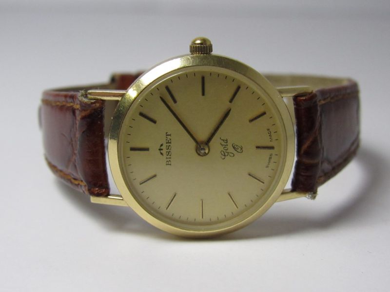 ZŁOTY ZEGAREK DAMSKI BISSET BS25046GL 585 14K