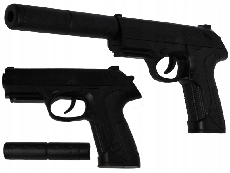 PISTOLET NA KULKI USP BROŃ ASG + KULKI I TŁUMIK