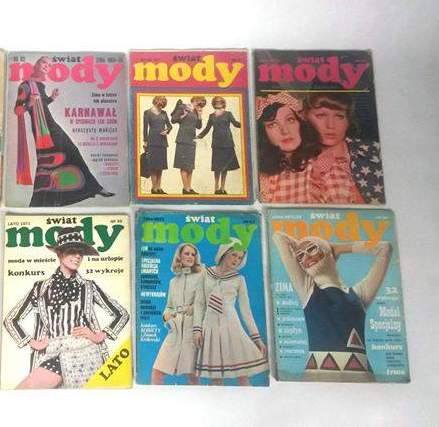 Czasopismo " Świat Mody" z lat 60 70 PRL
