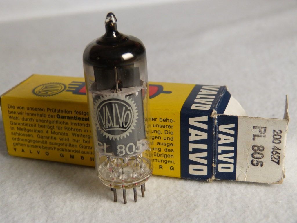 lampa elektronowa VALVO PL 805 NOS pudełko