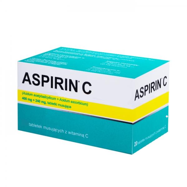 Aspirin C x 20 tabletek mus.  import równoległy