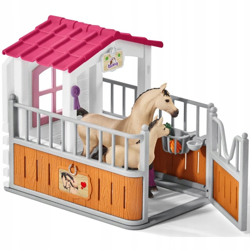 SCHLEICH Zagroda dla koni, Stajenny + arabski