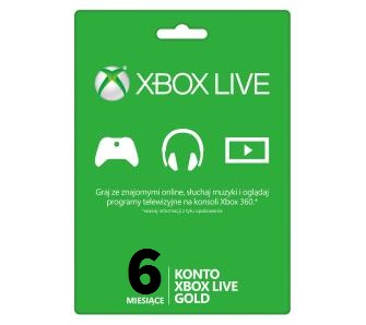 XBOX LIVE GOLD 6 MIESIĘCY 180 DNI AUTOMAT 24/7 FV