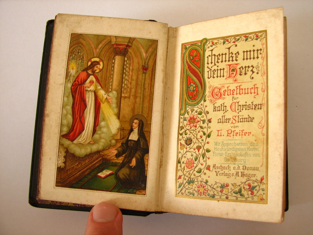 Modlitewnik, Gebetbuch, 1889 r. język niemiecki.