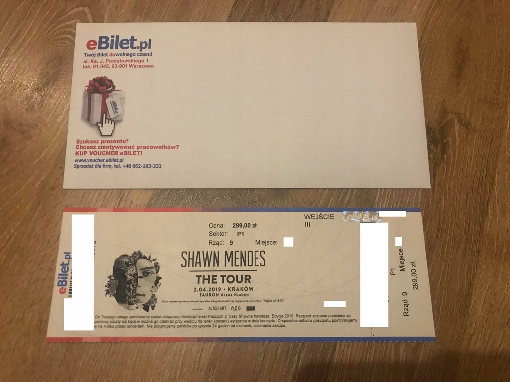BILET NA KONCERT SHAWN MENDES- TAURON ARENA KRAKÓW
